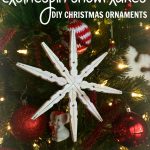 Looking for a fun craft to do with your kids that you can use as homemade gifts too? Try these DIY Christmas Ornaments Clothespin Snowflakes. Super easy and fun gift idea!
